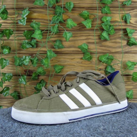 adidas Men Neo Sneaker Brown Fabric Size 8.5 Medium Gently Used 2025 - Picture 1 of 7